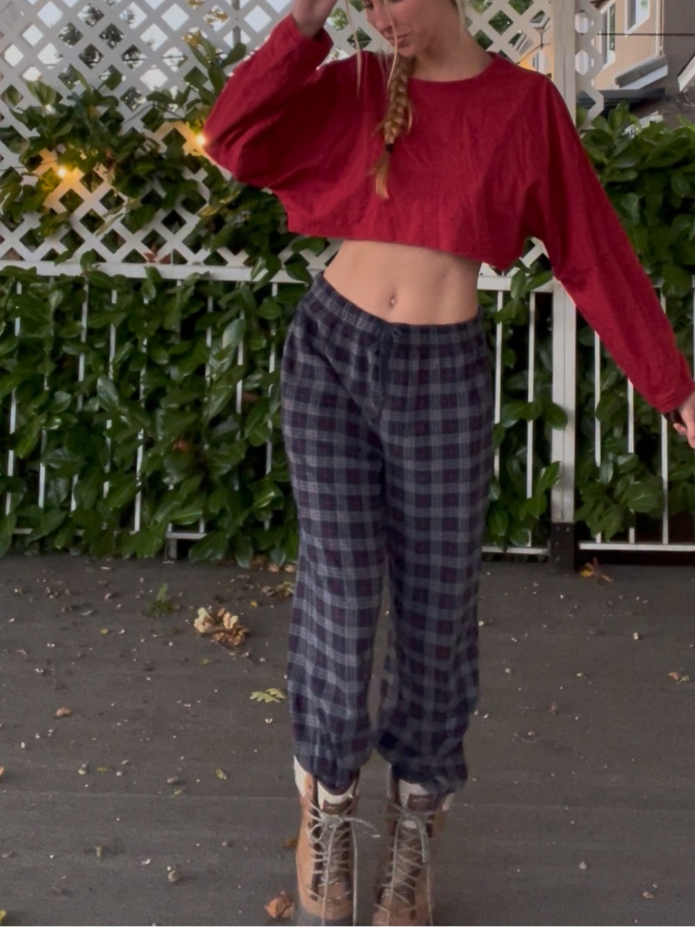 Nautica Navy Gray and Red Pajama Pants